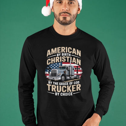 Best Truck Driver Life Shirt, Funny Trucker UnisexT-Shirt/Hoodie/Sweatshirt HLT00 - Driven Faith and Diesel Trucking Jesus Christian Trucker T-Shirt (1)