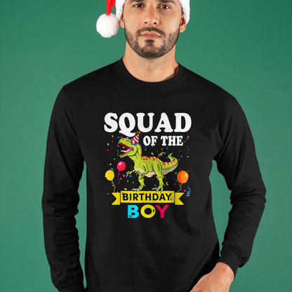 Best Dinosaur Lover Shirt, Funny Dinosaur UnisexT-Shirt/Hoodie/Sweatshirt HLT00 - Squad Of The Birthday Boy Dinosaur T-Rex Matching Family T-Shirt