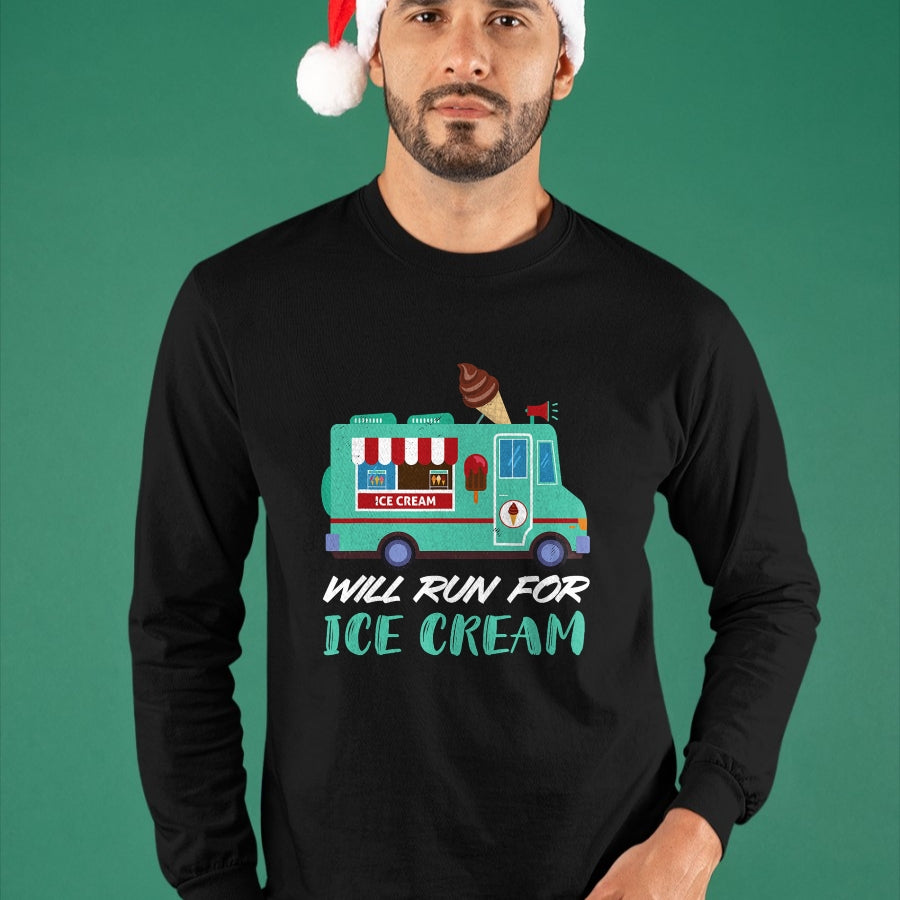 Best Truck Driver Life Shirt, Funny Trucker UnisexT-Shirt/Hoodie/Sweatshirt HLT00 - Ice Cream Truck Will Run for Ice Cream Truck Driver T-Shirt