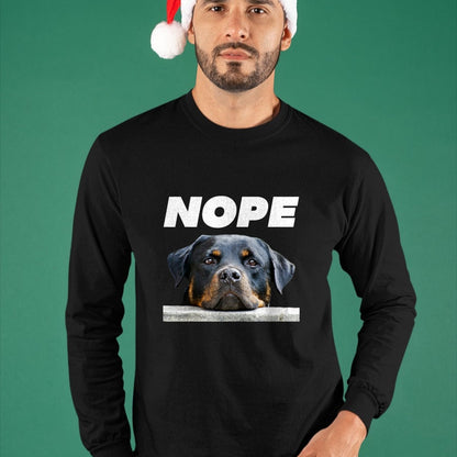 Dog Love Shirt, Dog Lover Gift T-Shirt/Hoodie/Sweatshirt HLT00 - Rotweiller Nope Rottie Face Not Today Love My Rottweiler Dog T-Shirt