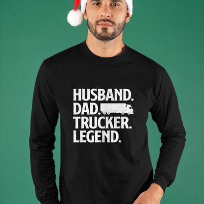 Best Truck Driver Life Shirt, Funny Trucker UnisexT-Shirt/Hoodie/Sweatshirt HLT00 - Funny Trucker Art for Truck Driver Husband Men Dad Trucking T-Shirt Small
