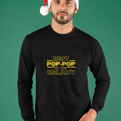 Best Grandpa Shirt, Proud Grandpa Unisex T-Shirt/Hoodie/Sweatshirt HLT00 - Grandpa Pop-Pop Shirt Gift, Best Pop-Pop in the Galaxy T-Shirt