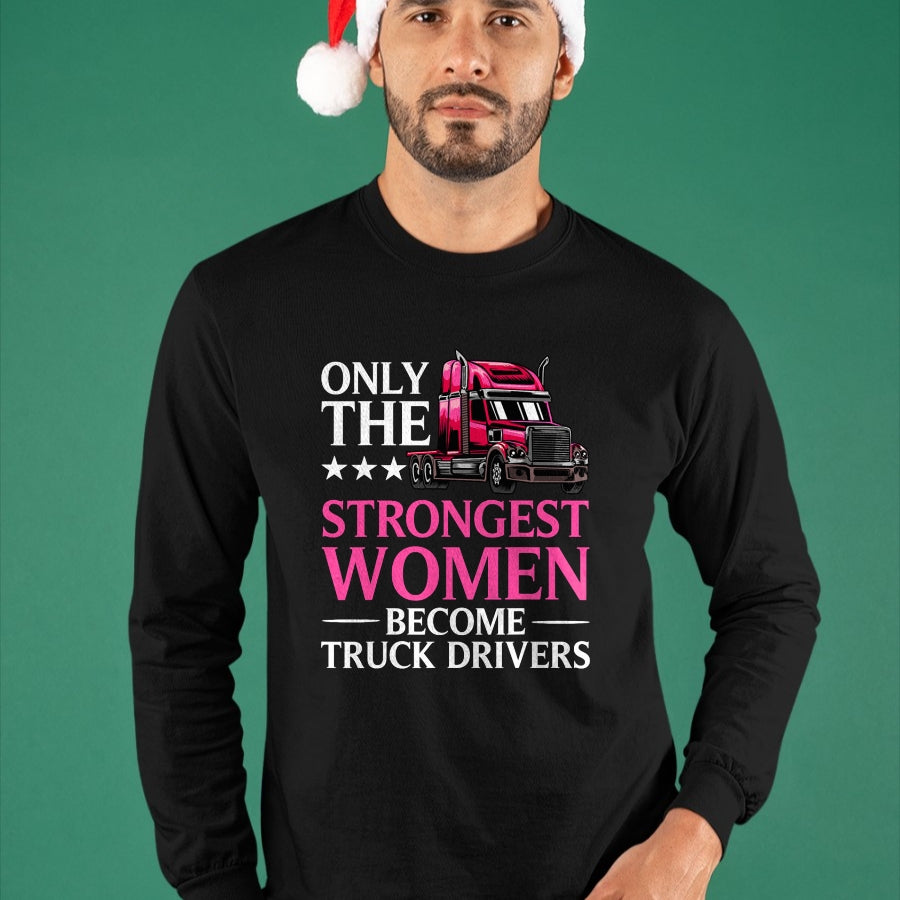 Best Truck Driver Life Shirt, Funny Trucker UnisexT-Shirt/Hoodie/Sweatshirt HLT00 - Funny Female Truck Driver Design for Women Girls Trucking T-Shirt