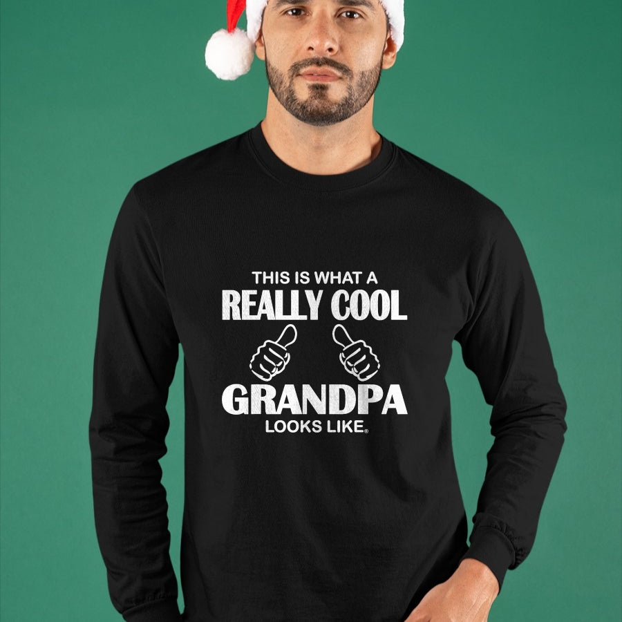 Best Grandpa Shirt, Proud Grandpa Unisex T-Shirt/Hoodie/Sweatshirt HLT00 - This Is What A Really Cool Grandpa Looks Like Funny T-Shirt T-Shirt