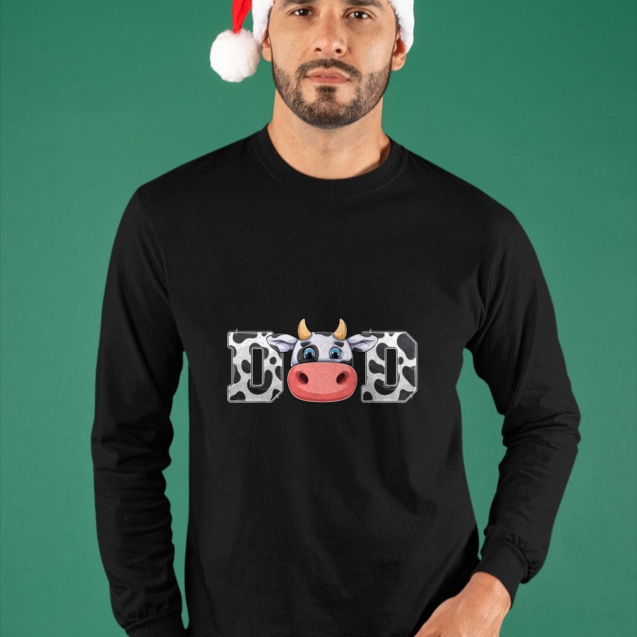 Best Farmer Life Shirt, Funny Farmer UnisexT-Shirt/Hoodie/Sweatshirt HLT00 - Dad Cow Print Cowboy Animal Pattern Farmer Cow Father Dad T-Shirt