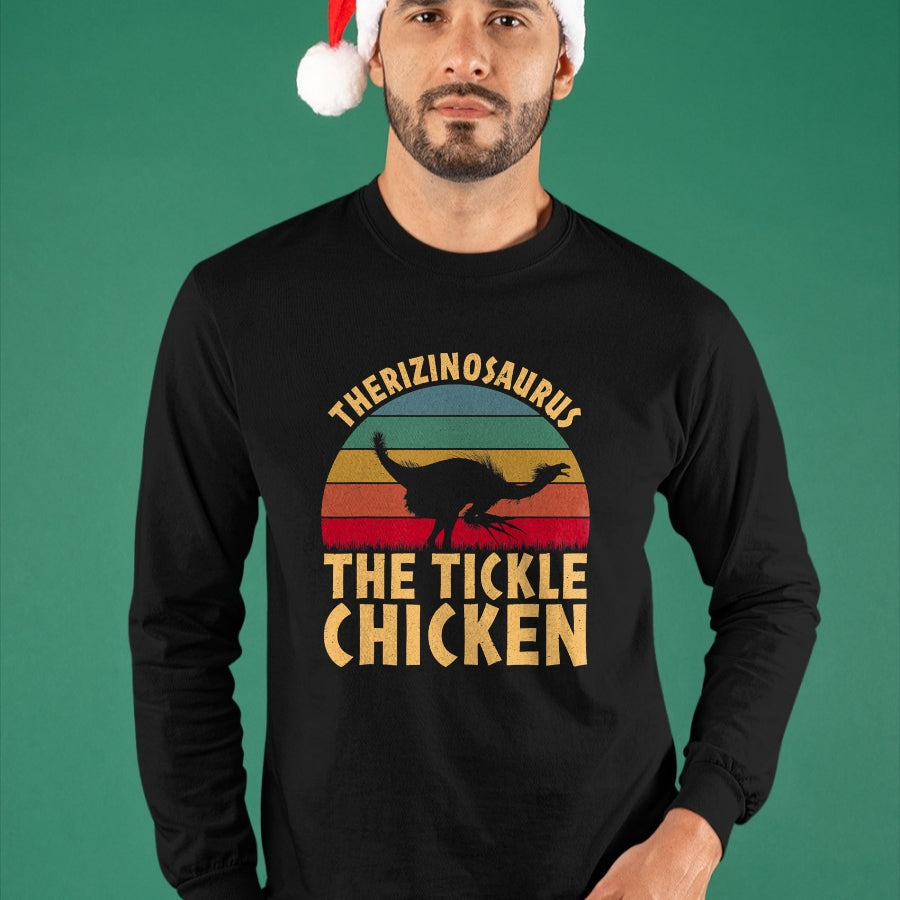 Best Dinosaur Lover Shirt, Funny Dinosaur UnisexT-Shirt/Hoodie/Sweatshirt HLT00 - Therizinosaurus The Tickle Chicken - Funny Dinosaur Vintage T-Shirt