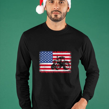 Best Farmer Life Shirt, Funny Farmer UnisexT-Shirt/Hoodie/Sweatshirt HLT00 - Farm Tractors USA Flag Patriotic Farming Gift Men Women Boys T-Shirt