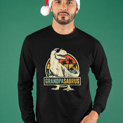 Best Dinosaur Lover Shirt, Funny Dinosaur UnisexT-Shirt/Hoodie/Sweatshirt HLT00 - Grandpasaurus T Rex Dinosaur Grandpa Saurus Family Matching T-Shirt