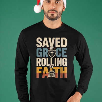 Best Truck Driver Life Shirt, Funny Trucker UnisexT-Shirt/Hoodie/Sweatshirt HLT00 - Christian Trucker Jesus Christ 18 Wheeler Truck Driver T-Shirt