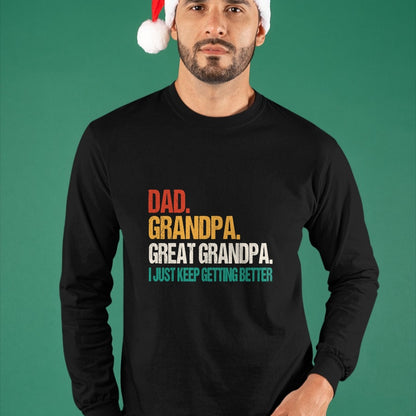 Best Grandpa Shirt, Proud Grandpa Unisex T-Shirt/Hoodie/Sweatshirt HLT00 - Dad Grandpa Great Grandpa Fathers Day For Great Grandfather T-Shirt
