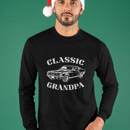Best Grandpa Shirt, Proud Grandpa Unisex T-Shirt/Hoodie/Sweatshirt HLT00 - Funny Grandpa Classic Car Graphic T-Shirt