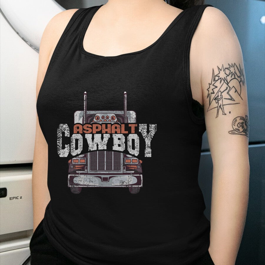 Best Truck Driver Life Shirt, Funny Trucker UnisexT-Shirt/Hoodie/Sweatshirt HLT00 - Asphalt Cowboy Cool Truck Driver Design Trucker T-Shirt (3)
