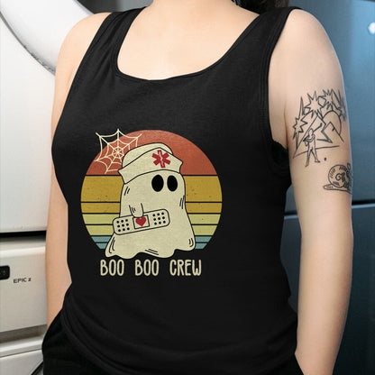 Funny Nurse Shirt, Nurse Unisex T-Shirt/Hoodie/Sweatshirt HLT00 - Boo Boo Crew Nurse Halloween Nurse for Women T-Shirt