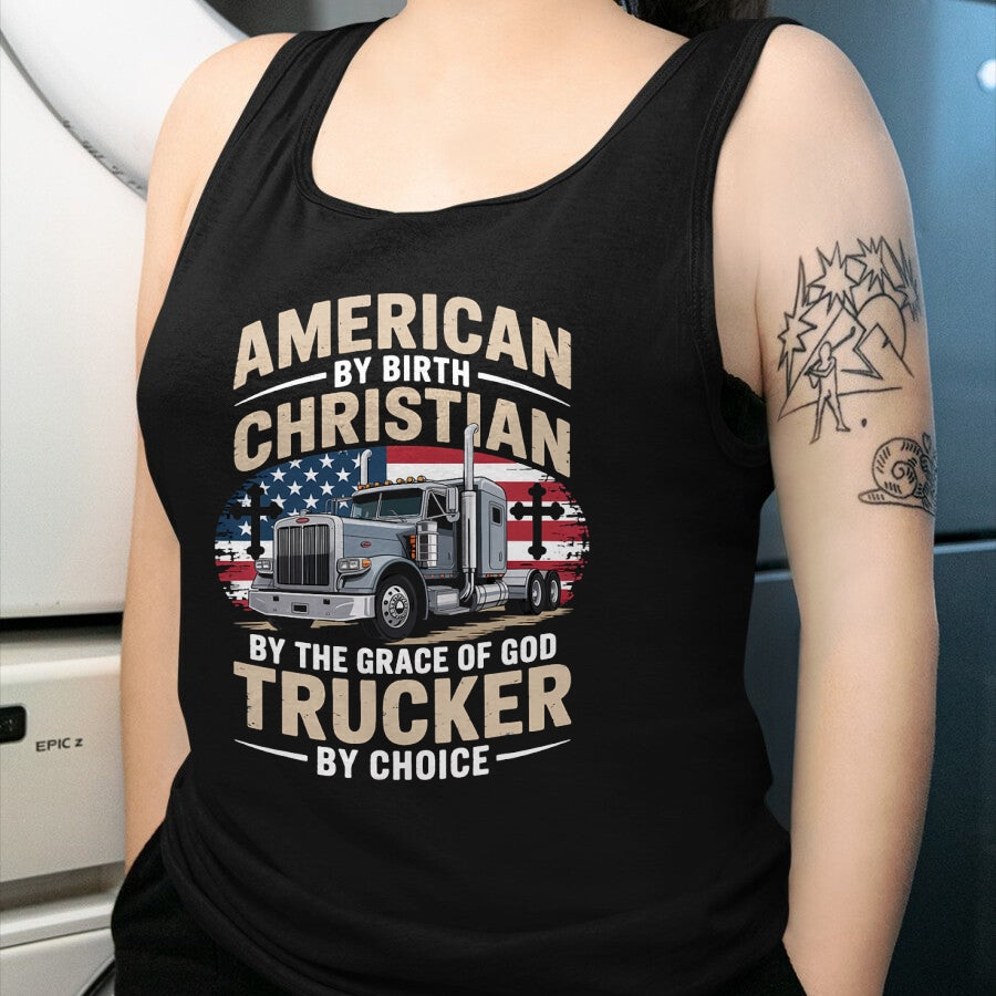 Best Truck Driver Life Shirt, Funny Trucker UnisexT-Shirt/Hoodie/Sweatshirt HLT00 - Driven Faith and Diesel Trucking Jesus Christian Trucker T-Shirt (1)