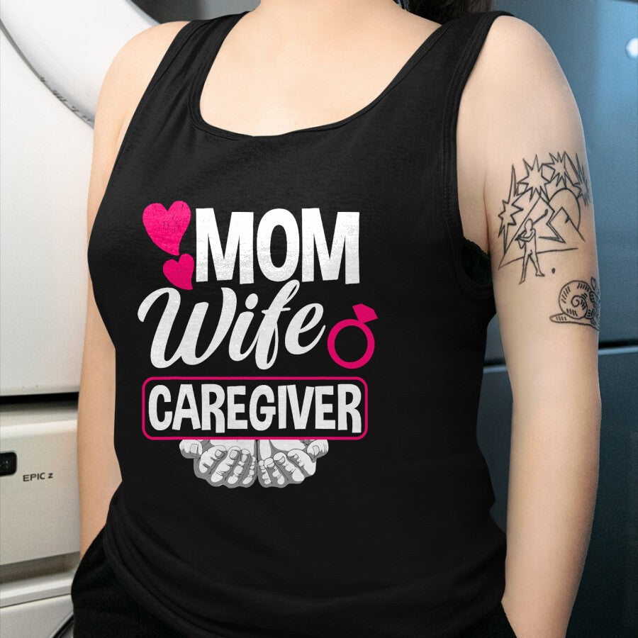 Funny Nurse Shirt, Nurse Unisex T-Shirt/Hoodie/Sweatshirt HLT00 - Mom Wife Caregiver Funny Caregiver T-Shirt