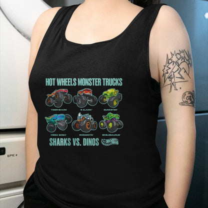 Best Dinosaur Lover Shirt, Funny Dinosaur UnisexT-Shirt/Hoodie/Sweatshirt HLT00 - Hot Wheels Monster Trucks Sharks vs. Dinos T-Shirt Tee for Men Women Boys and Girls