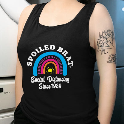 Best Wife Shirt, Wife and Husband Unisex T-Shirt/Hoodie/Sweatshirt HLT00 - Spoiled Brat Social Distancing since 1989 T-Shirt