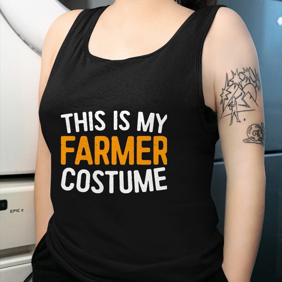 Best Farmer Life Shirt, Funny Farmer UnisexT-Shirt/Hoodie/Sweatshirt HLT00 - This is My Farmer Costume Shirt Adult Kids Farmer Costume T-Shirt, Men, Black, Medium