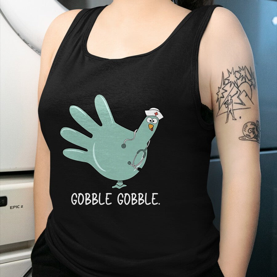 Funny Nurse Shirt, Nurse Unisex T-Shirt/Hoodie/Sweatshirt HLT00 - Turkey Glove Nurse Thanksgiving T-Shirt