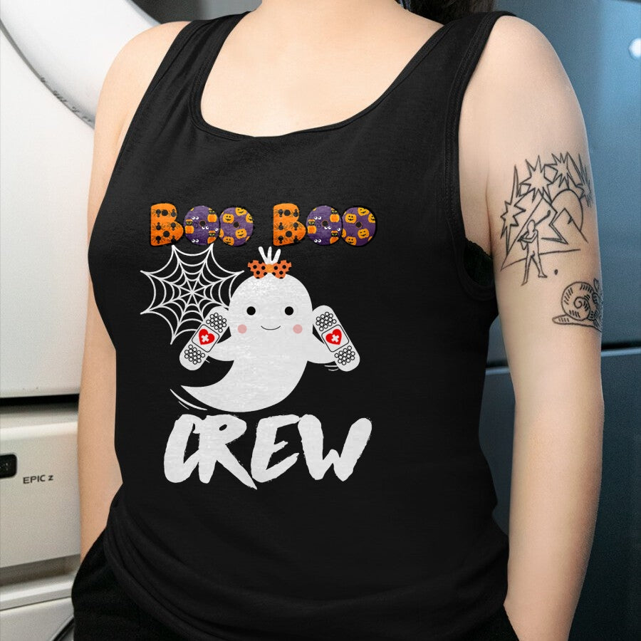 Funny Nurse Shirt, Nurse Unisex T-Shirt/Hoodie/Sweatshirt HLT00 - Boo Boo Crew Nurse Shirt Funny Halloween Costume Fun Gift T-Shirt (1)