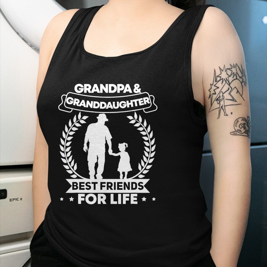 Best Grandpa Shirt, Proud Grandpa Unisex T-Shirt/Hoodie/Sweatshirt HLT00 - Grandfather Granddaughter Grandpa and Granddaughter Matching T-Shirt