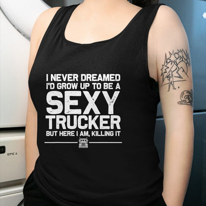 Best Truck Driver Life Shirt, Funny Trucker UnisexT-Shirt/Hoodie/Sweatshirt HLT00 - Funny Truck Driver Design for Trucker Women Trucking Lover T-Shirt Small