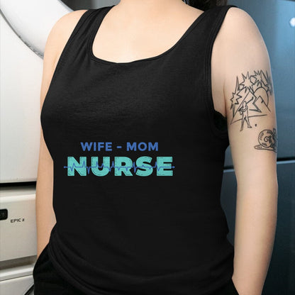 Funny Nurse Shirt, Nurse Unisex T-Shirt/Hoodie/Sweatshirt HLT00 - Wife, Mother, Nurse - Mum & Mother's Day Long Sleeve T-Shirt