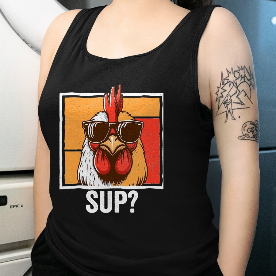Best Farmer Life Shirt, Funny Farmer UnisexT-Shirt/Hoodie/Sweatshirt HLT00 - Chicken Sunglasses Animal Farm Funny for Farmer Men Women T-Shirt, Men, Black, 3X-Large