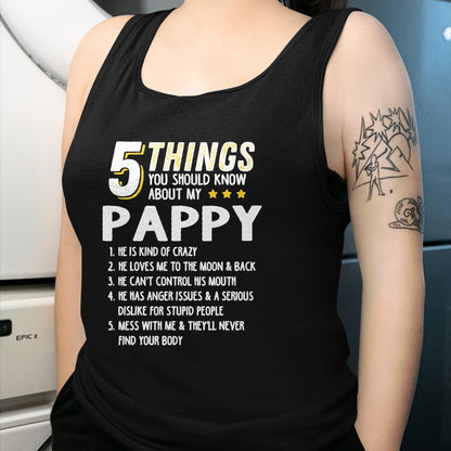 Best Grandpa Shirt, Proud Grandpa Unisex T-Shirt/Hoodie/Sweatshirt HLT00 - Funny 5 Things Grandpa Pappy Shirt Crazy Gift Idea T-Shirt