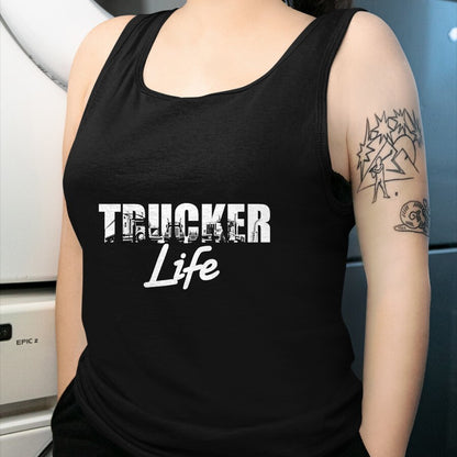 Best Truck Driver Life Shirt, Funny Trucker UnisexT-Shirt/Hoodie/Sweatshirt HLT00 - Truck Driver Trucker Life T-Shirt (1)