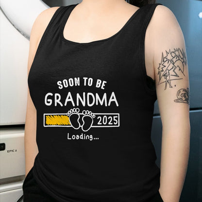 Best Grandpa Shirt, Proud Grandpa Unisex T-Shirt/Hoodie/Sweatshirt HLT00 - Soon to be Grandma 2025 Loading Promoted to Grandma 2025 T-Shirt