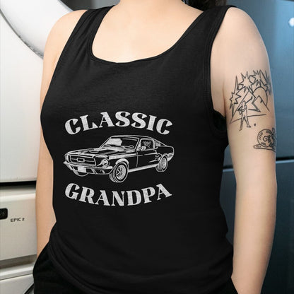 Best Grandpa Shirt, Proud Grandpa Unisex T-Shirt/Hoodie/Sweatshirt HLT00 - Funny Grandpa Classic Car Graphic T-Shirt