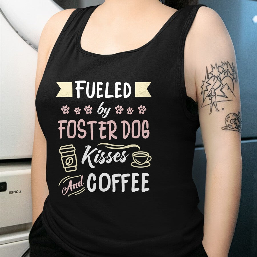 Dog Love Shirt, Dog Lover Gift T-Shirt/Hoodie/Sweatshirt HLT00 - Foster Dog Mom Coffee Lover T-Shirt (1)