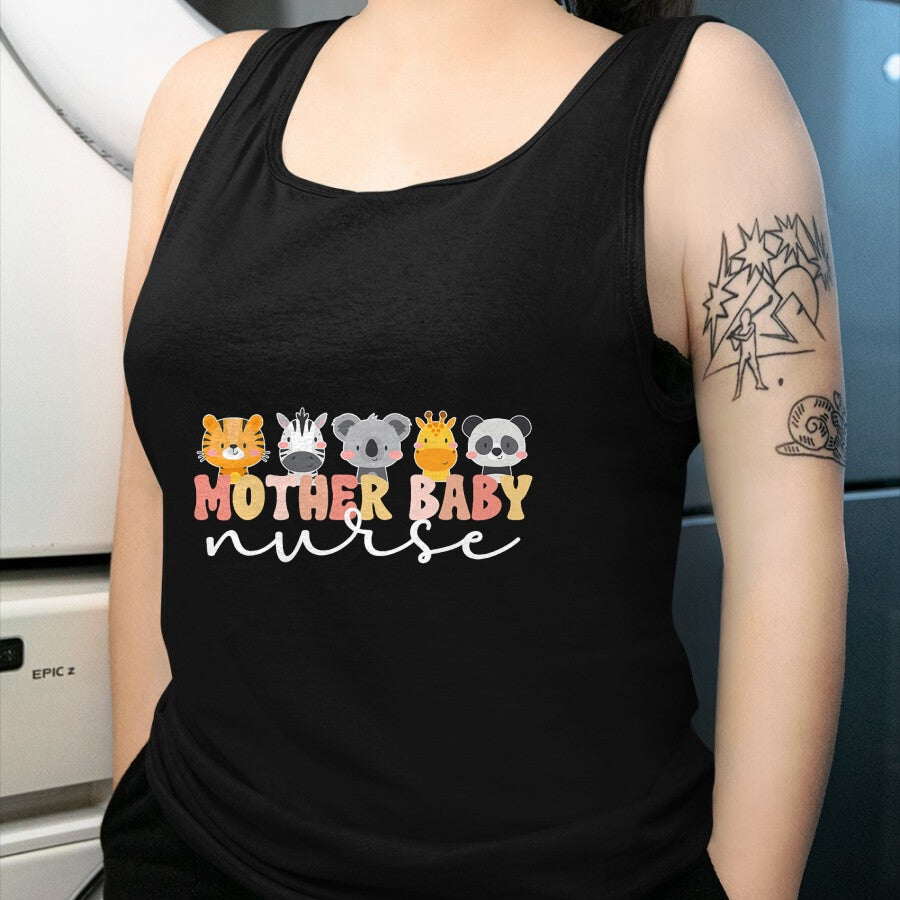 Funny Nurse Shirt, Nurse Unisex T-Shirt/Hoodie/Sweatshirt HLT00 - Mother Baby Nurse Boho Postpartum Nurse Mom Baby Nurse T-Shirt