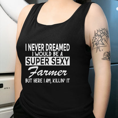 Best Farmer Life Shirt, Funny Farmer UnisexT-Shirt/Hoodie/Sweatshirt HLT00 - Super Sexy Farmer Funny Farm T-Shirt T-Shirt, Men, Black, 3X-Large