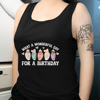 Funny Nurse Shirt, Nurse Unisex T-Shirt/Hoodie/Sweatshirt HLT00 - Day For A Birthday Mother Baby Nurse Postpartum Nurse T-Shirt