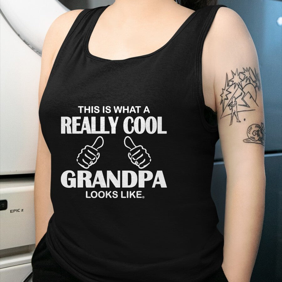 Best Grandpa Shirt, Proud Grandpa Unisex T-Shirt/Hoodie/Sweatshirt HLT00 - This Is What A Really Cool Grandpa Looks Like Funny T-Shirt T-Shirt