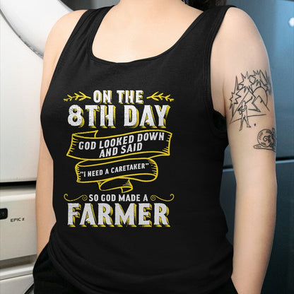 Best Farmer Life Shirt, Funny Farmer UnisexT-Shirt/Hoodie/Sweatshirt HLT00 - So God Made a Farmer Farming Agriculture T-Shirt
