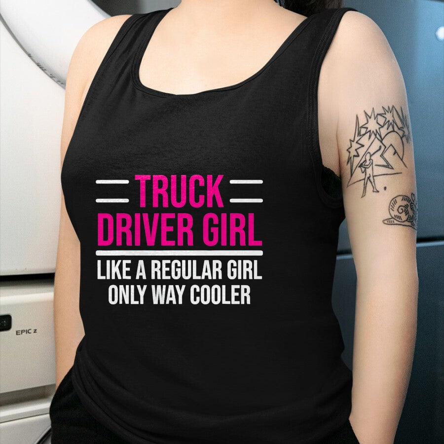 Best Truck Driver Life Shirt, Funny Trucker UnisexT-Shirt/Hoodie/Sweatshirt HLT00 - Cool Truck Driver Girl Funny Trucker Women T-Shirt, Men, Black, X-Large