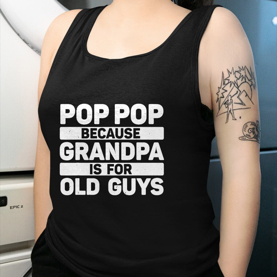Best Grandpa Shirt, Proud Grandpa Unisex T-Shirt/Hoodie/Sweatshirt HLT00 - Pop Pop Art For Grandpa From Grandkids Father's Day Pop Pop T-Shirt