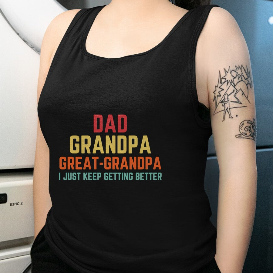 Best Grandpa Shirt, Proud Grandpa Unisex T-Shirt/Hoodie/Sweatshirt HLT00 - Fathers Day Gift from Grandkids Dad Grandpa Great Grandpa Long Sleeve T-Shirt