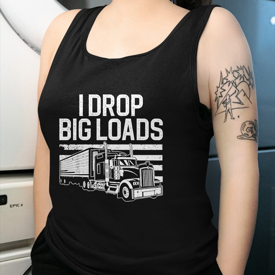 Best Truck Driver Life Shirt, Funny Trucker UnisexT-Shirt/Hoodie/Sweatshirt HLT00 - Funny Trucker Design for Men Women Semi Truck Driver Lover T-Shirt, Men, Black, Medium