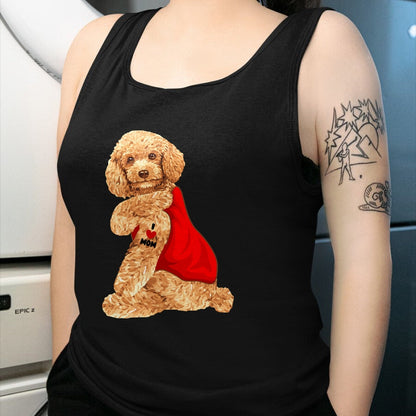 Dog Love Shirt, Dog Lover Gift T-Shirt/Hoodie/Sweatshirt HLT00 - Poodle Dog I Love Mom Tattoo Lover funny Gift T-Shirt