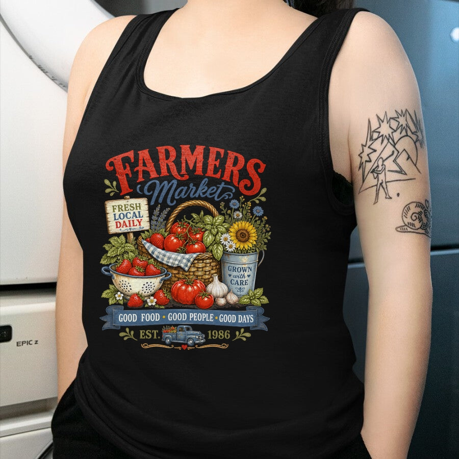 Best Farmer Life Shirt, Funny Farmer UnisexT-Shirt/Hoodie/Sweatshirt HLT00 - Farmer Market Good Food Farm Fresh Harvest Produce Stand T-Shirt