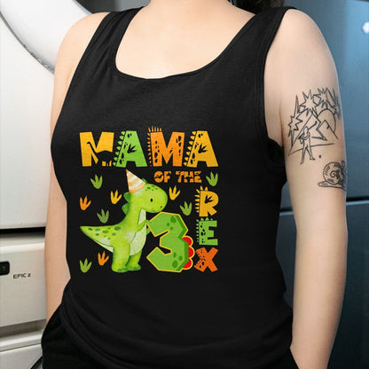 Best Dinosaur Lover Shirt, Funny Dinosaur UnisexT-Shirt/Hoodie/Sweatshirt HLT00 - Mama of The Three Rex 3rd Birthday Boy Dinosaur T-Rex T-Shirt