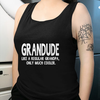 Best Grandpa Shirt, Proud Grandpa Unisex T-Shirt/Hoodie/Sweatshirt HLT00 - Grandude Definition Like Regular Grandpa Only Cooler Funny T-Shirt
