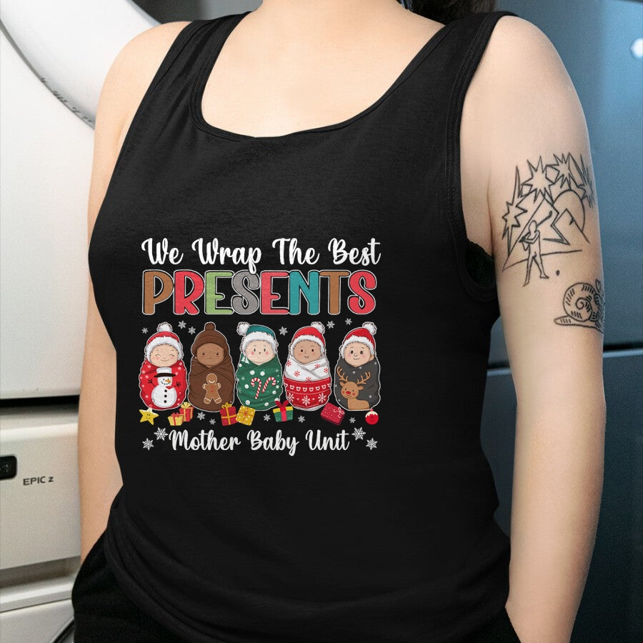 Funny Nurse Shirt, Nurse Unisex T-Shirt/Hoodie/Sweatshirt HLT00 - Mother Baby Nurse Christmas Mom Baby Nursing Groovy T-Shirt