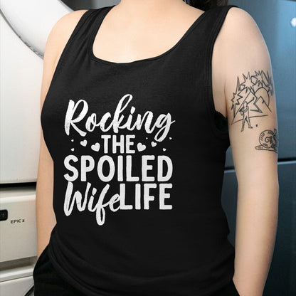 Best Wife Shirt, Wife and Husband Unisex T-Shirt/Hoodie/Sweatshirt HLT00 - Gift for wife T shirt, spoiled wife   Funny Spoiled Wife Art For Women Husband Spoiled Wife Life Pre