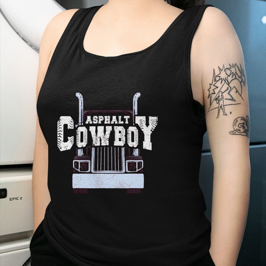 Best Truck Driver Life Shirt, Funny Trucker UnisexT-Shirt/Hoodie/Sweatshirt HLT00 - Asphalt Cowboy Cool Truck Driver Design Trucker T-Shirt, Men, Black, XX-Large