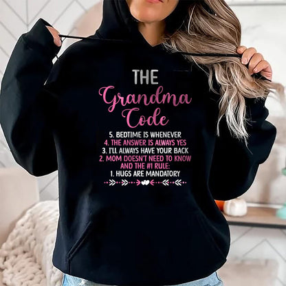 Best Grandma Shirt, Proud Grandma Unisex T-Shirt/Hoodie/Sweatshirt HLT00 - The Grandma Code Granny Grandmother Grandparent T-Shirt